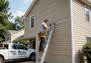 attaching ledger board to vinyl siding
